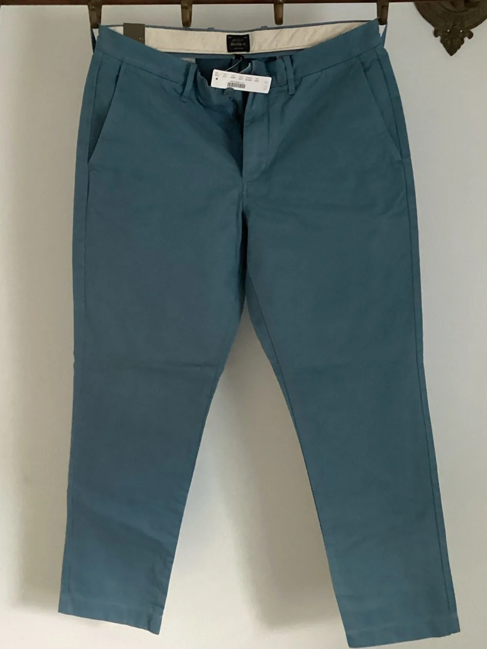 J. Crew Teal Straight-Leg Chino Pants